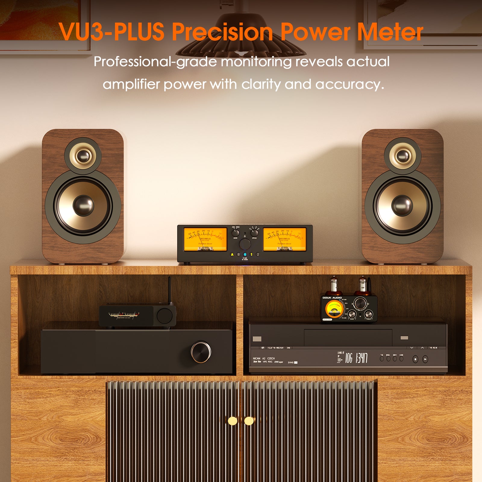 [Pre-Sale] Douk Audio VU3-PLUS：2‑Way Amplifier/Speaker Selector with Accurate Power VU Meter