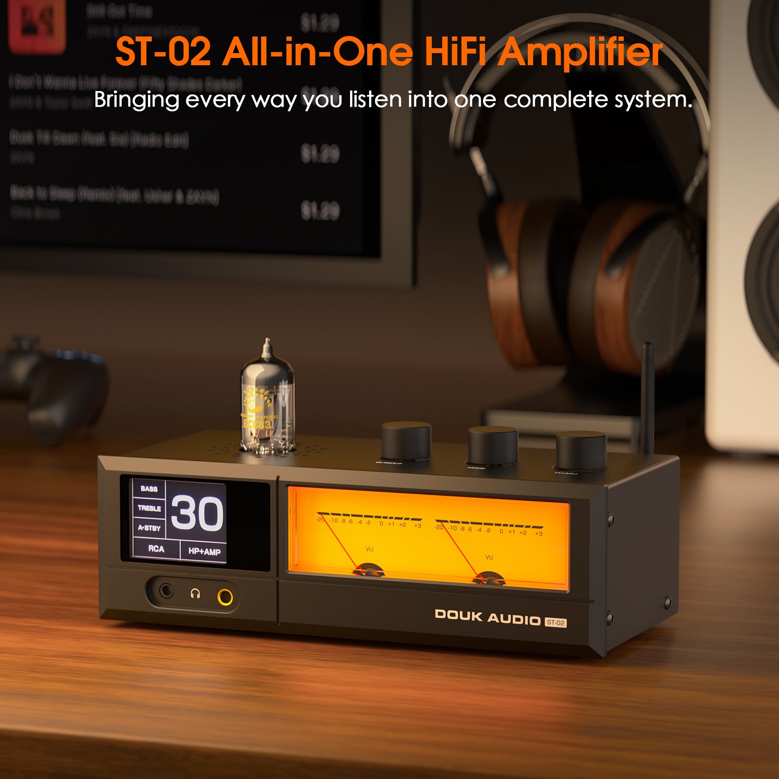 [Pre-Sale]Douk Audio ST-02 HIFI Integrated Bluetooth Tube Amplifier