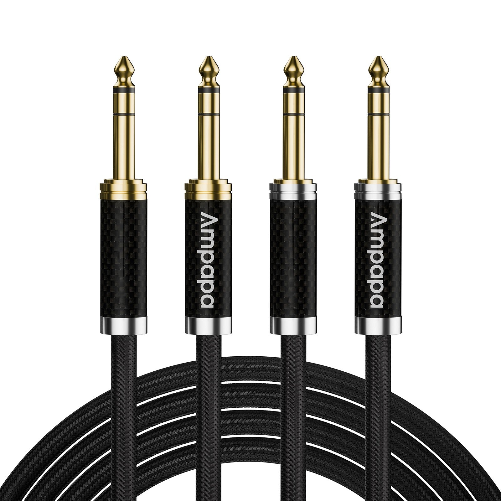 Ampapa 6.35mm TRS HiFi Audio Balanced Cable with Oxygen-free Copper