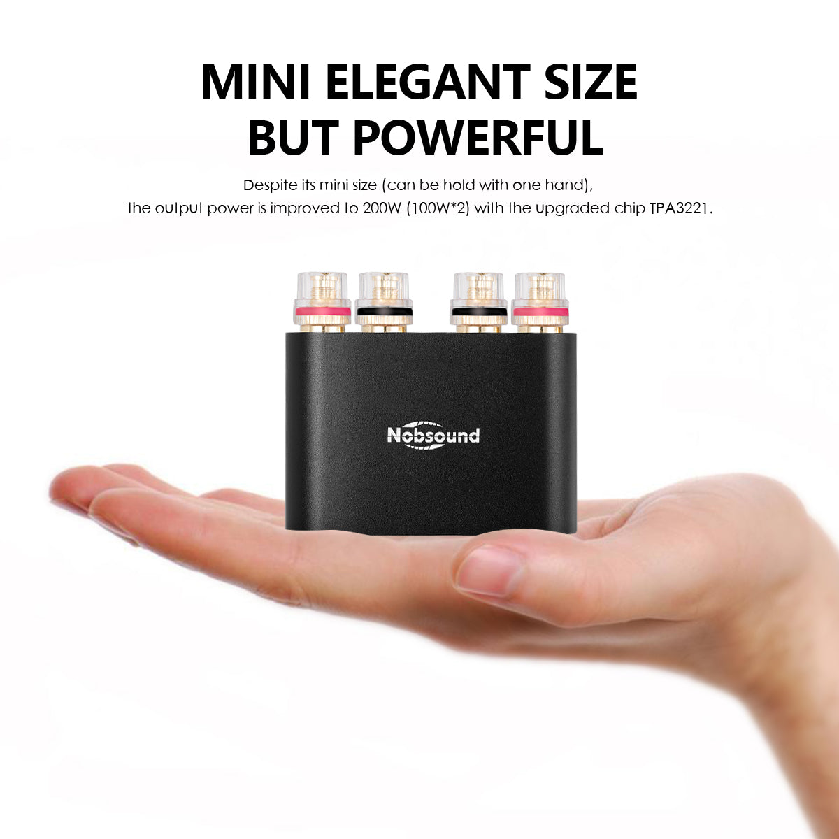 Nobsound NS-10G PRO Mini Bluetooth 5.0 Digital Amplifier DSP HiFi Stereo Audio Power Amp