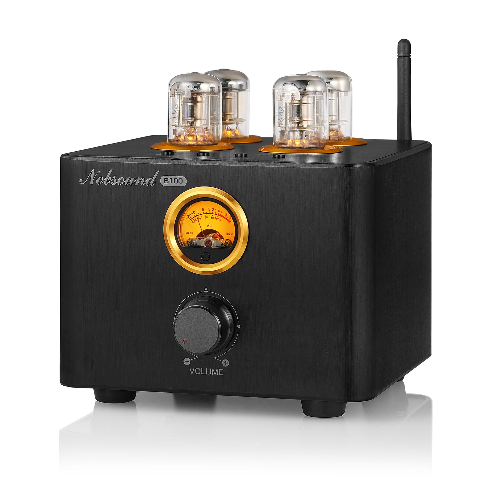 Nobsound B100 Bluetooth Tube Amplifier USB Player COAX/OPT Power Amp w/VU Meter