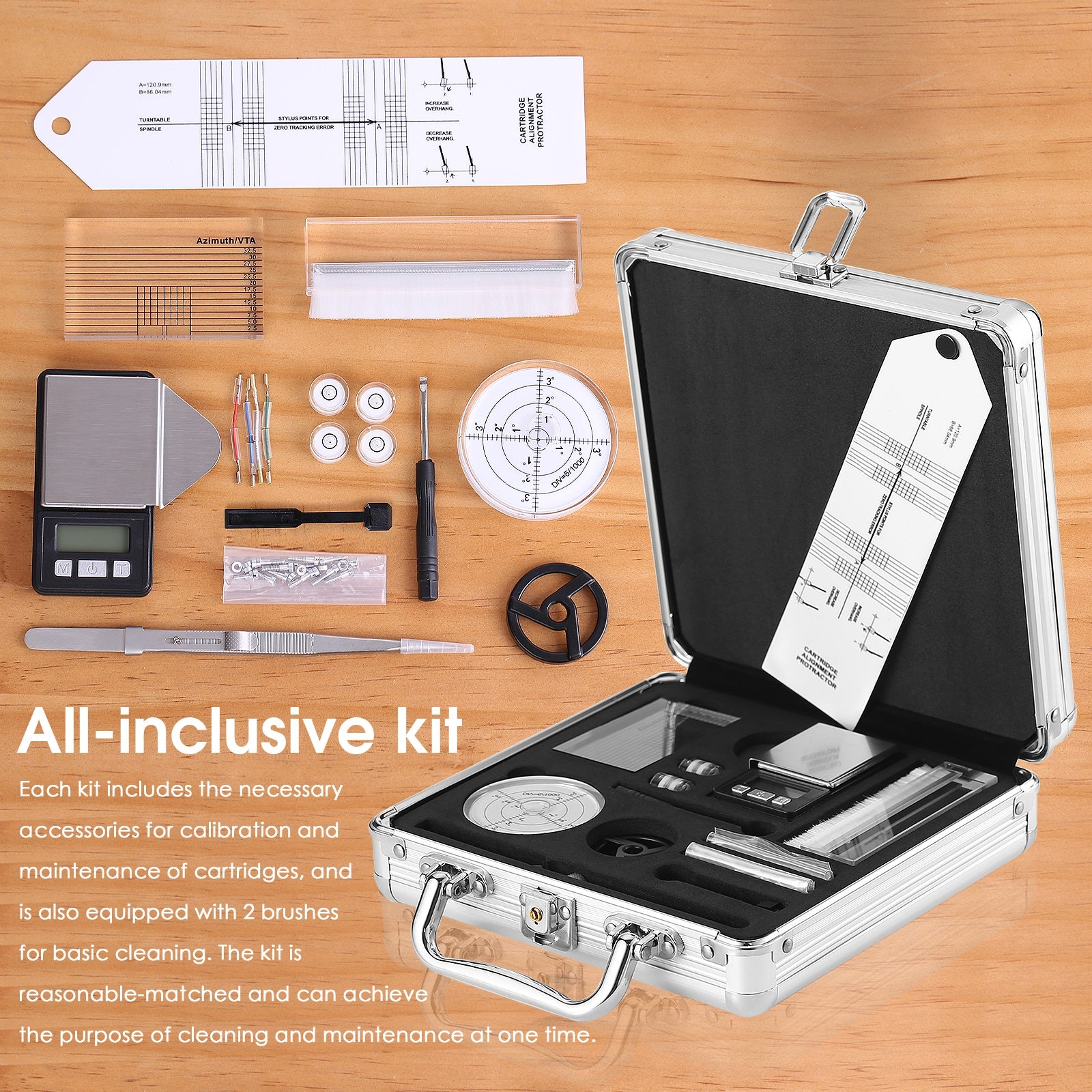 Nobsound R21K Turntable Cartridge Alignment Tonearm Record Player Accessories Tuning Kit