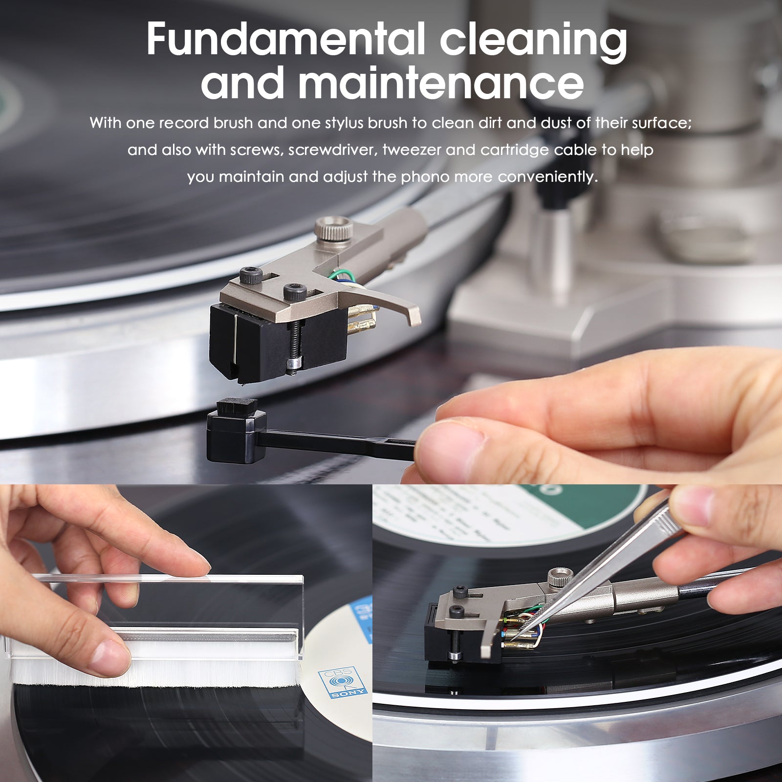 Nobsound R21K Turntable Cartridge Alignment Tonearm Record Player Accessories Tuning Kit
