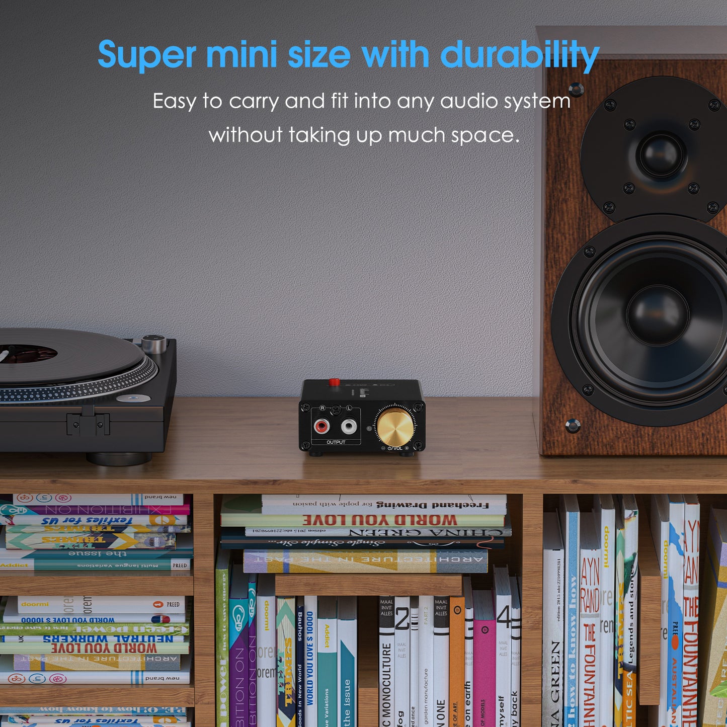 Douk Audio L1MINI Mini Stereo Line Level Booster Amplifier Audio Preamp 20dB Gain + Volume Control