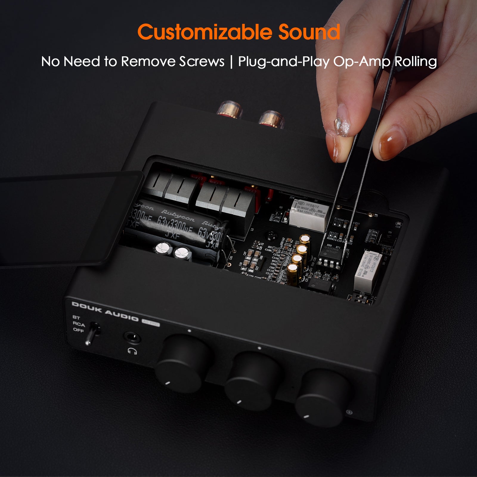 Douk Audio A5 PRO TPA3255 Bluetooth Amplifier HiFi Class D Stereo Audio Amp