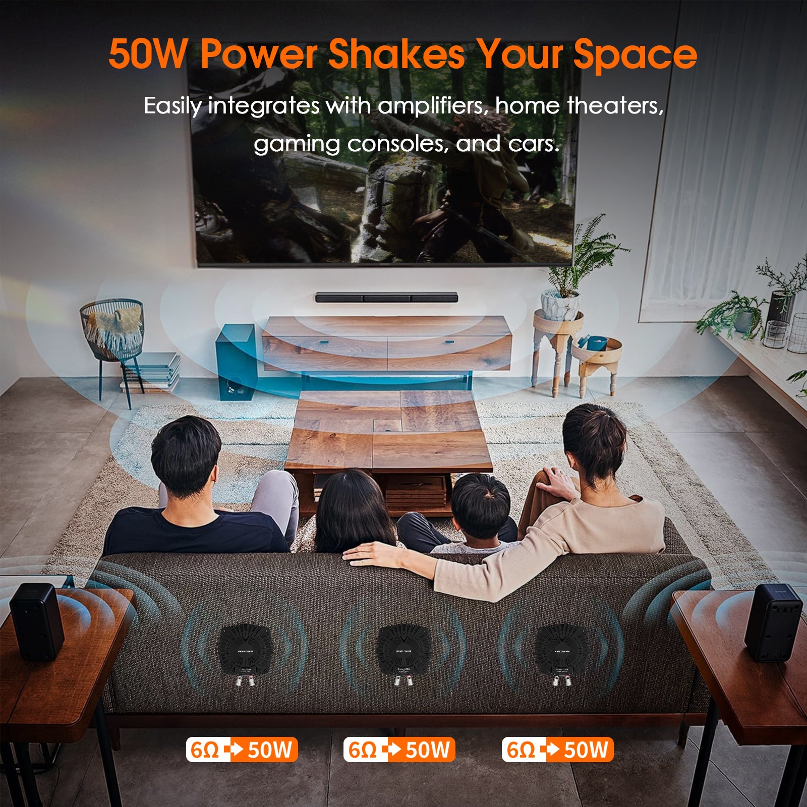 [The Latest Version] Douk Audio BS-1 HiFi 50Watt Bass Shaker Subwoofer Transducer Buttkickers Speaker Exciter For Gaming Home Car