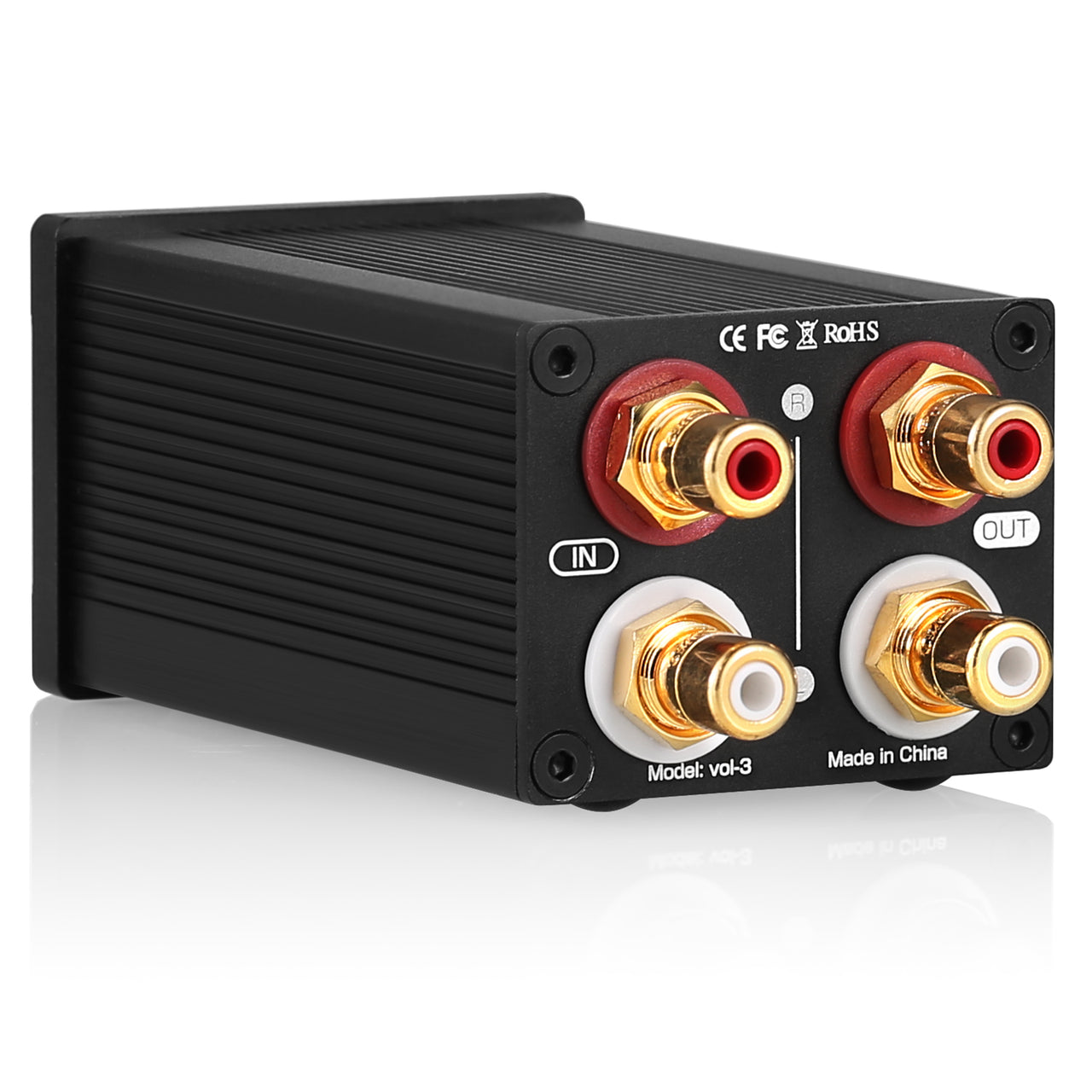 Nobsound VOL-3 Mini Passive Preamp with Variable Audio Attenuator for ...