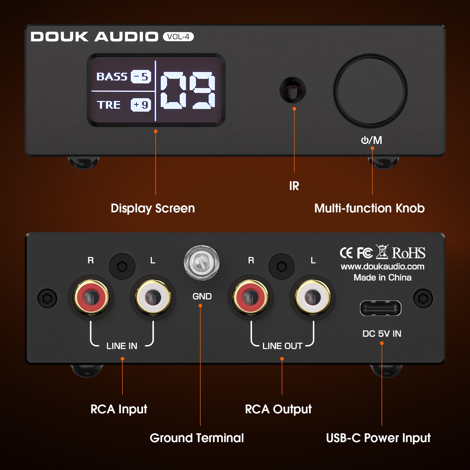 [Pre-Sale] Douk Audio VOL-4 Stereo Volume Controller with Remote
