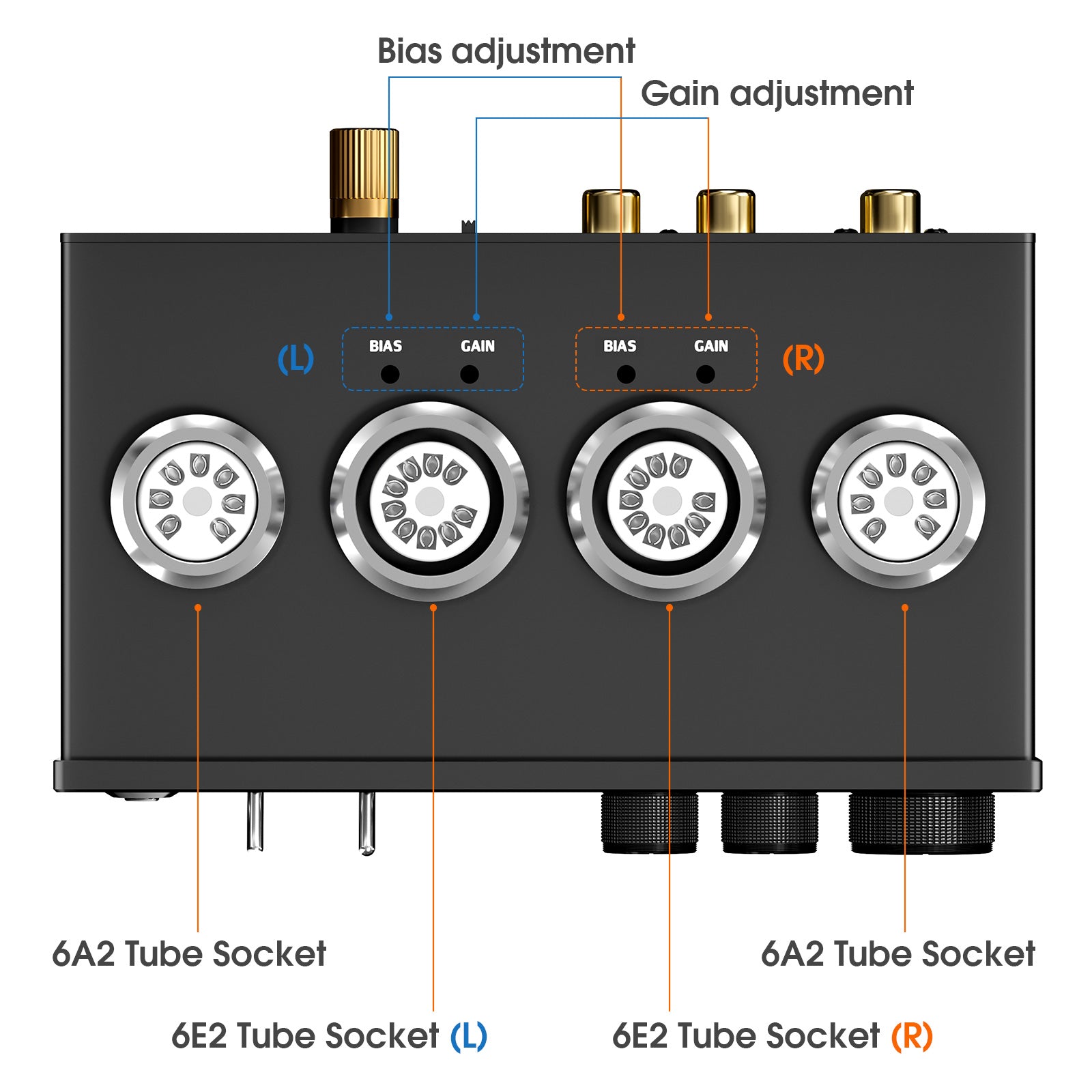 Douk Audio T9 6E2 Vacuum Tube Preamp MM/MC Phono