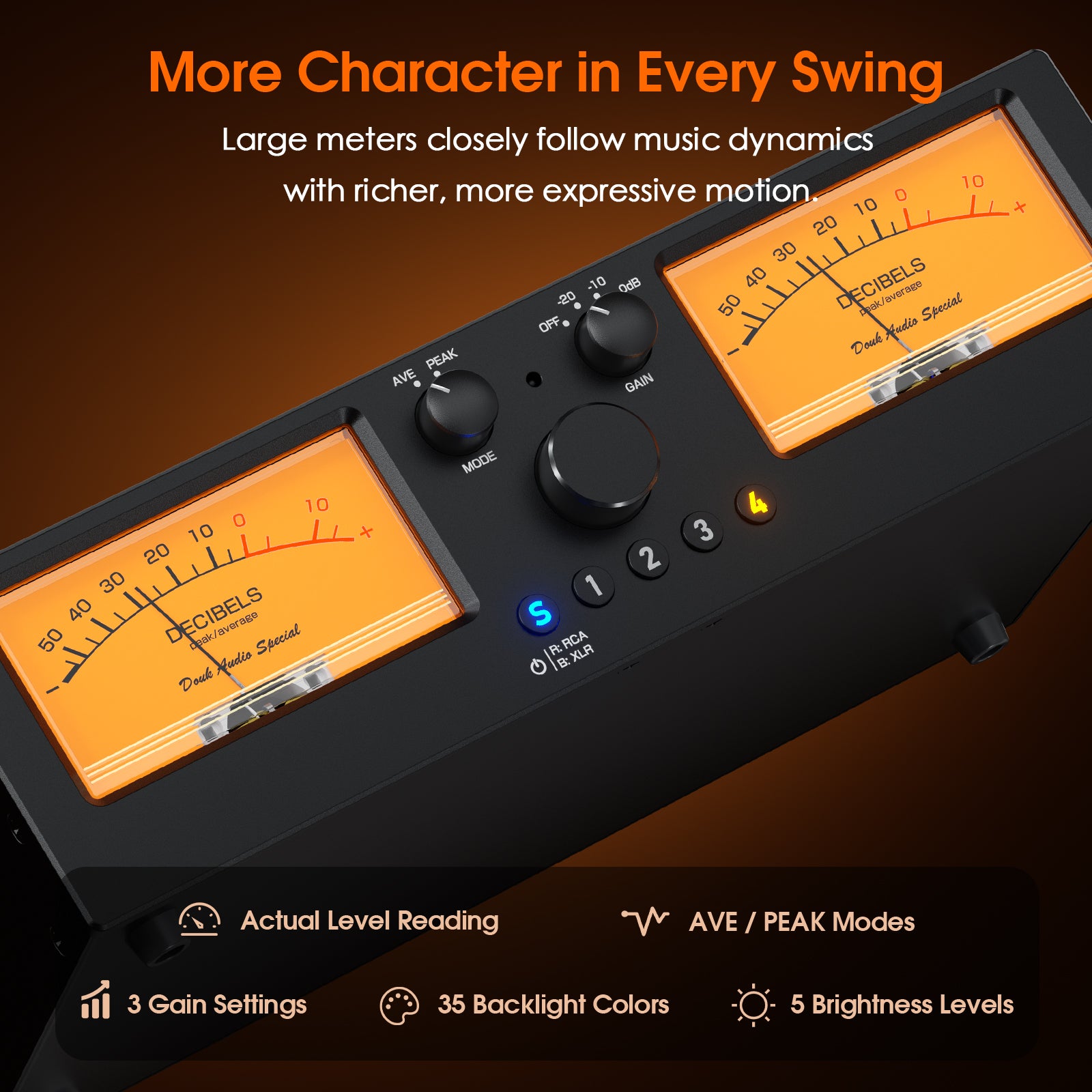 [Pre-Sale] Douk Audio VU2-PRO：4‑Way Audio Selector with Accurate Analog VU Meter