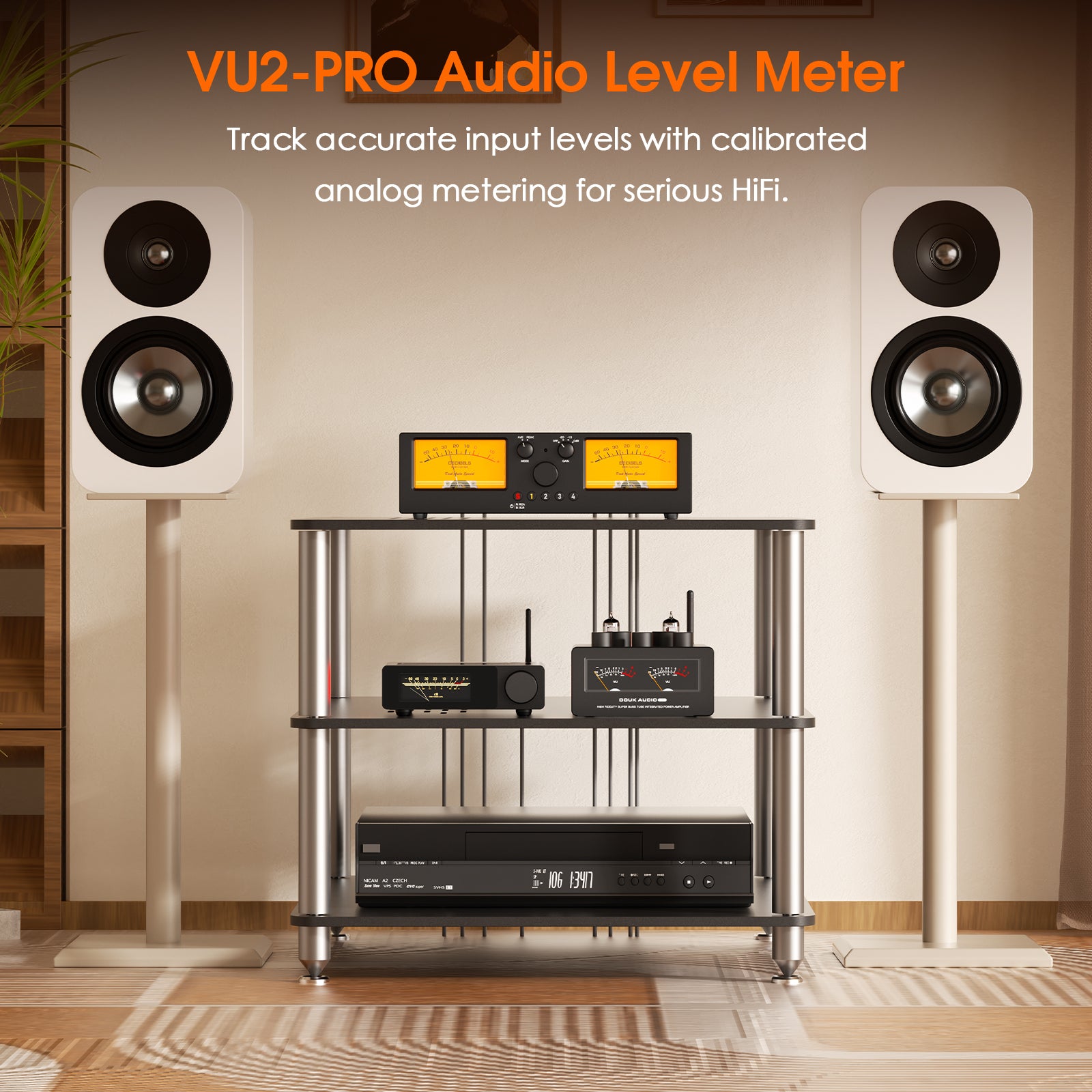 [Pre-Sale] Douk Audio VU2-PRO：4‑Way Audio Selector with Accurate Analog VU Meter
