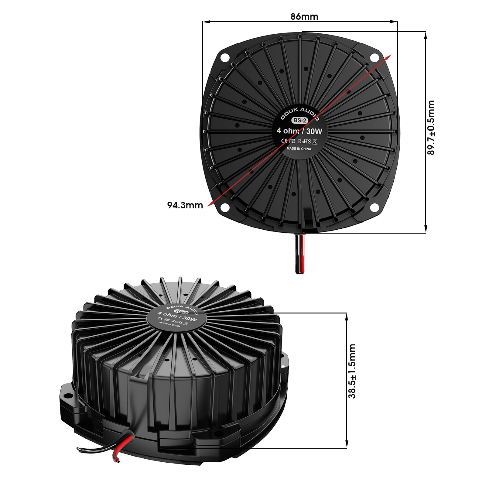 Douk Audio BS-2 30W Bass Shaker