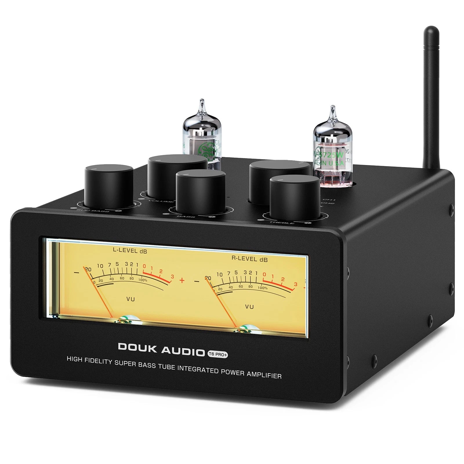 Douk Audio T6PRO HIFI TPA3255 Bluetooth Tube Amplifier with VU Meter 300Watts x2