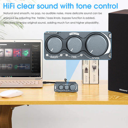 Nobsound NS-13G 迷你2.0声道数字功放机 HiFi 家用桌面音响放大器 100W+100W