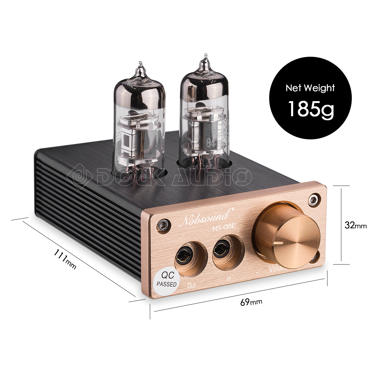 Nobsound NS-08E Mini Vacuum Tube Headphone Amplifier HiFi Desktop Stereo Audio Preamp