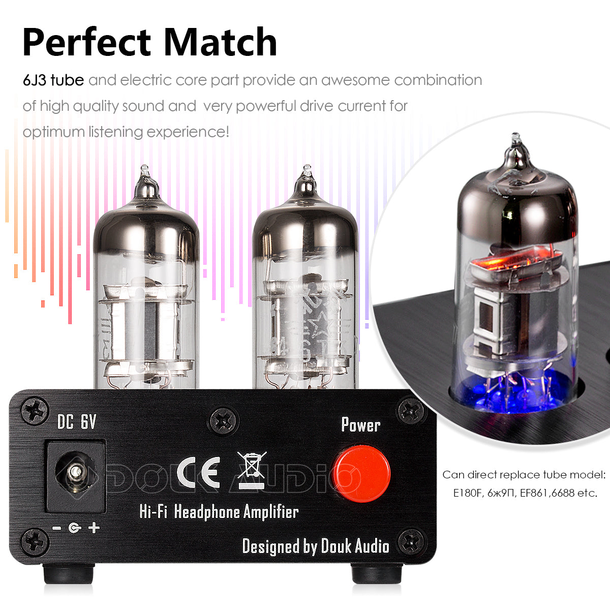 Nobsound NS-08E Mini Vacuum Tube Headphone Amplifier HiFi Desktop Stereo Audio Preamp