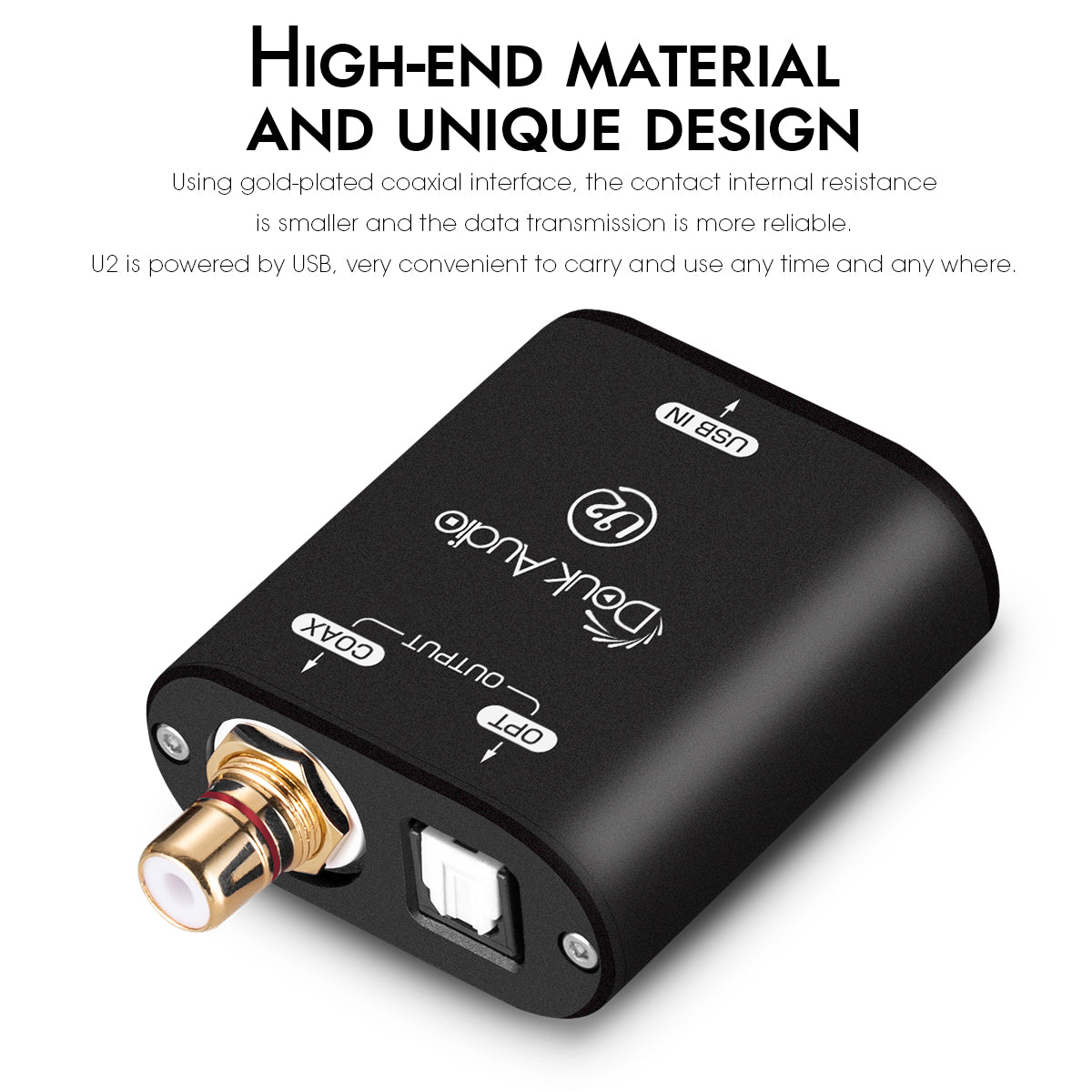 Douk Audio U2 XMOS XU208 USB to Coaxial/Optical Converter Digital Interface Audio Adapter DSD