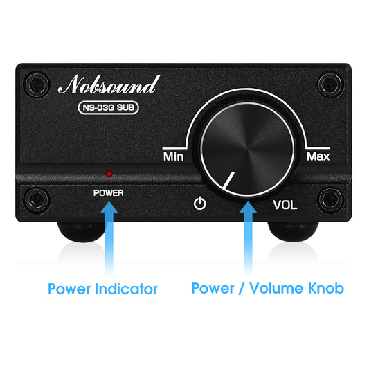 Nobsound NS-03G SUB Mini Mono Channel Digital Amplifier HiFi Home Subwoofer Power Amp 100W