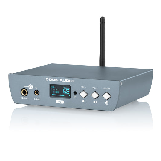 Douk Audio H6 HiFi S/PDIF USB DAC Preamp Bluetooth Receiver D/A Audio Converter Headphone Amp
