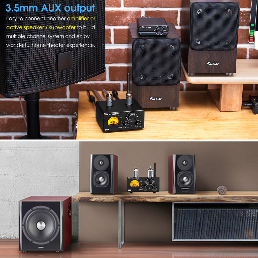 Douk Audio|ST-01 HiFi Bluetooth5.0|Tube Amplifier USB DAC COAX/OPT