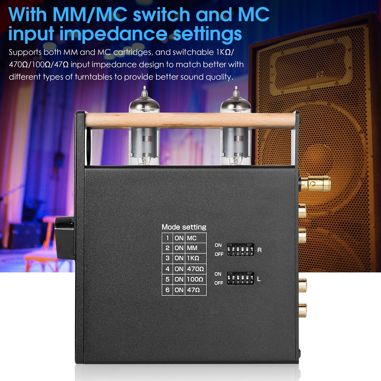 Douk Audio T3 PLUS HiFi Vacuum Tube MM / MC Phono Preamp Stereo Audio Pre-Amplifier Headphone Amp