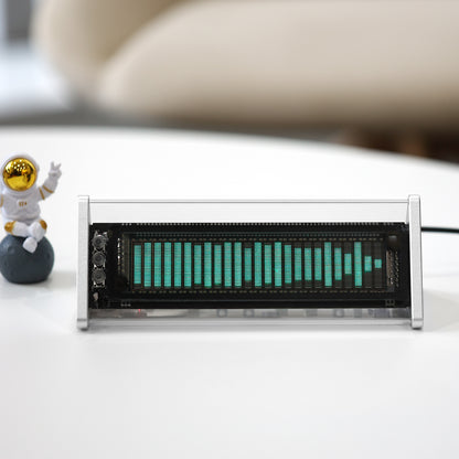 Douk Audio VFD253 3.5mm AUX Switcher Box VFD Audio Analyser Bluetooth 5.0 Receiver Home Desk Clock