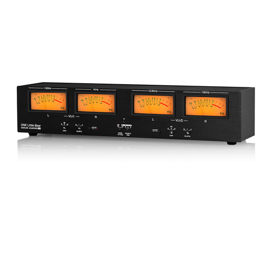 Douk Audio VU4 Analog VU Meter RCA/XLR Switcher Box MIC Sound Level DB Panel Display Stereo Audio Adapter