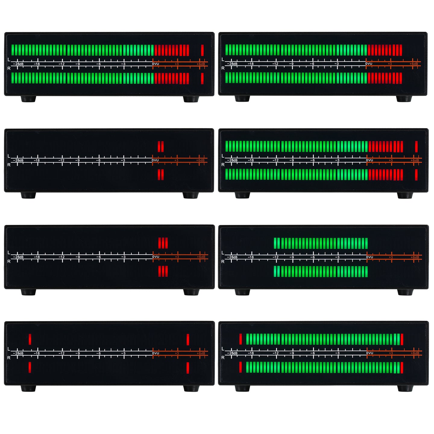 Douk Audio VU56PRO MIC+LINE Stereo RGB LED Sound Level Meter Audio Spl