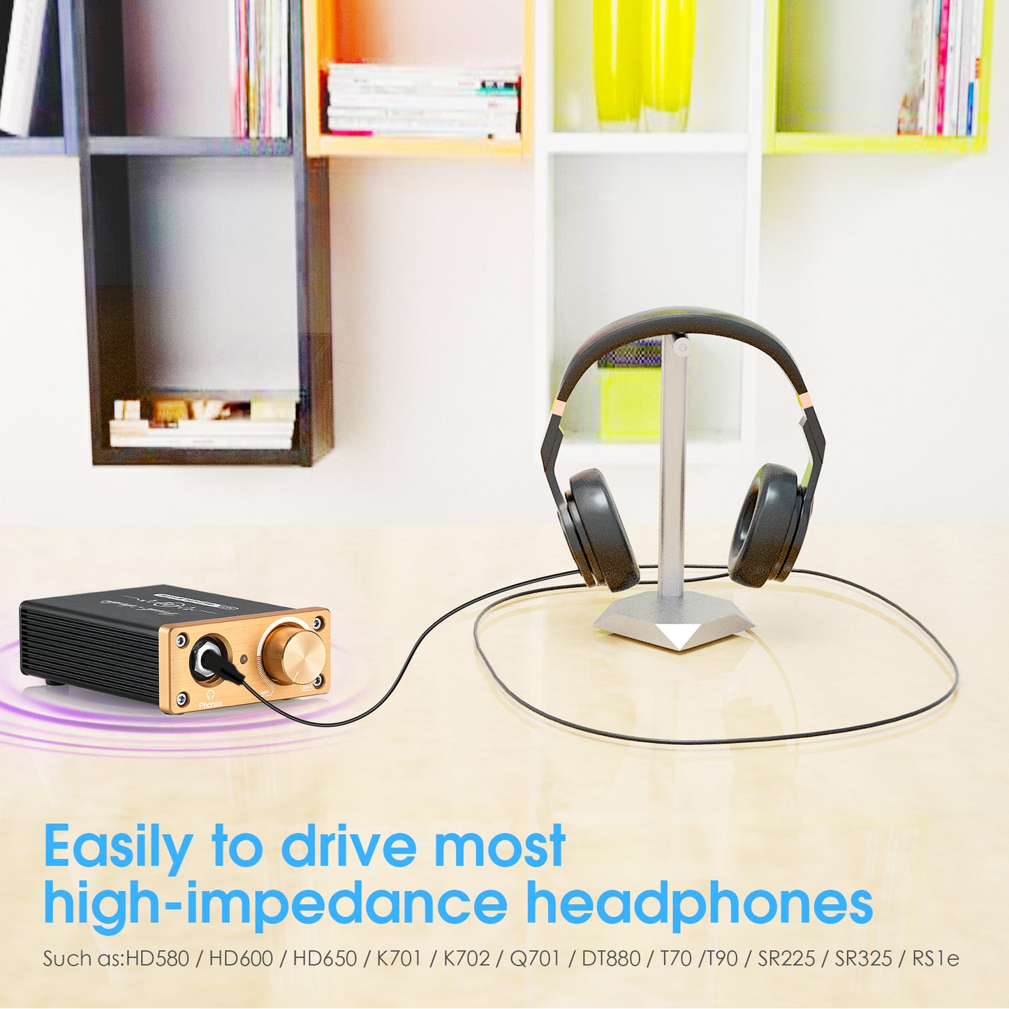 Douk Audio U3 迷你 A 类耳机放大器 HiFi 桌面立体声放大器，适用于 HD650/K701/DT880/T70/RS1e 
