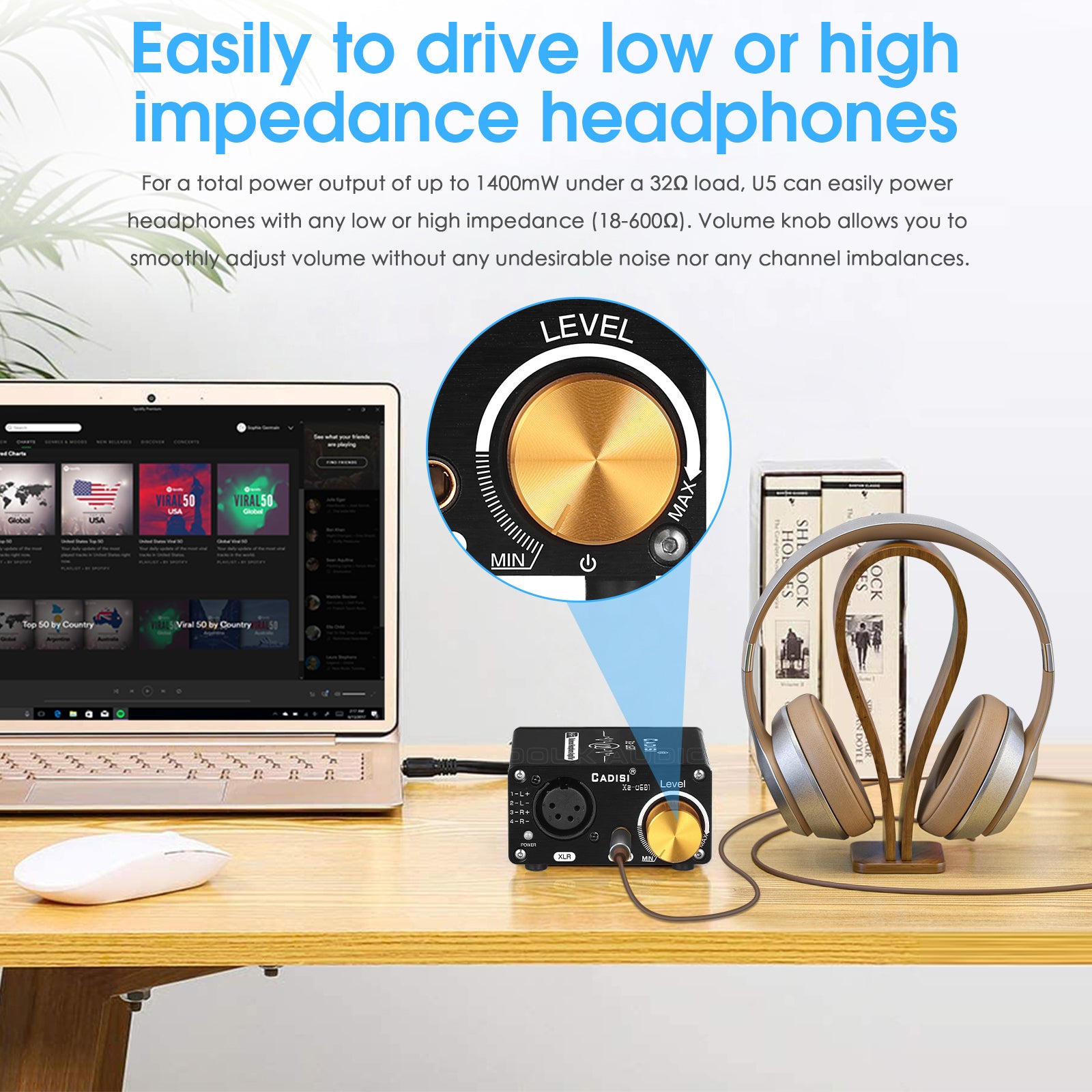 Douk Audio U5 Mini Fully Balanced Headphone Amplifier for XLR / 4.4mm Headsets
